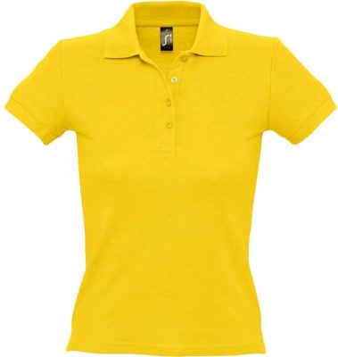 Рубашка поло женская People 210, желтая, изображение 1