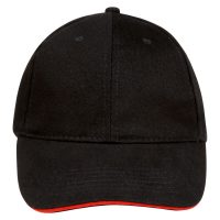 Бейсболка Buffalo, черная с красным, изображение 2