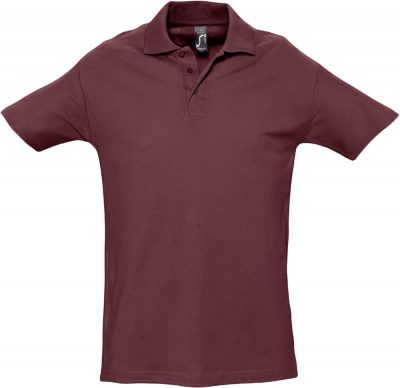 Рубашка поло мужская Spring 210, бордовая, изображение 1
