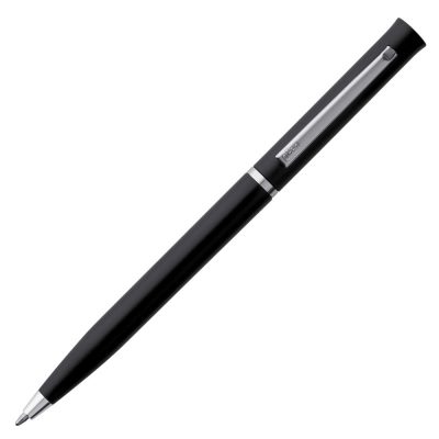 Ручка шариковая Euro Chrome, черная, изображение 3