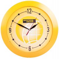 Часы настенные Vivid Large, желтые, изображение 1