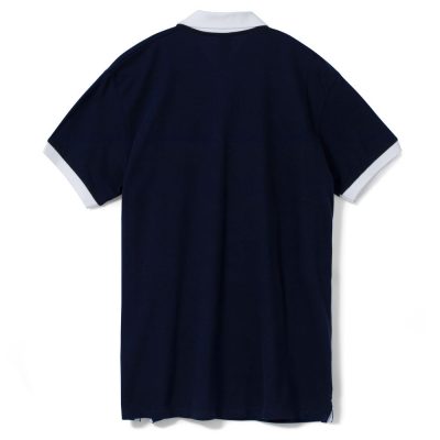 Рубашка поло Prince 190, темно-синяя с белым, изображение 2