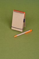 Блокнот на кольцах Eco Note с ручкой, синий, изображение 5