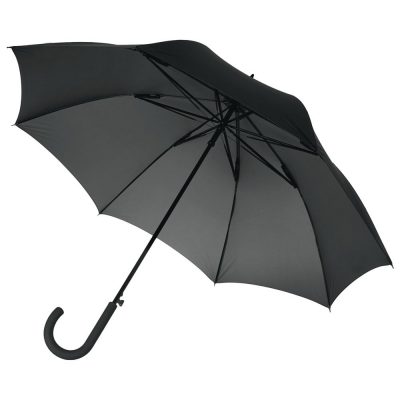 Зонт-трость Unit Wind, черный, изображение 2