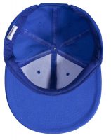 Бейсболка Unit Snapback с прямым козырьком, ярко-синяя, изображение 3