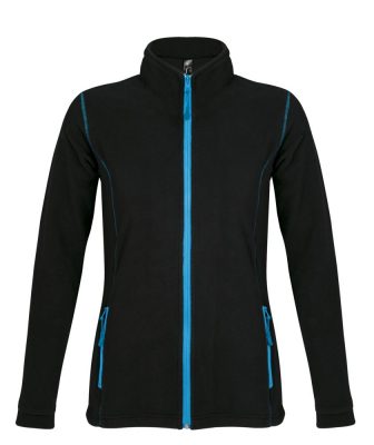 Куртка женская Nova Women 200, черная с ярко-голубым, изображение 1