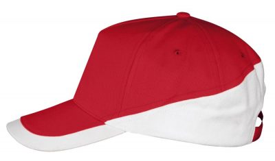 Бейсболка Booster, красная с белым, изображение 1
