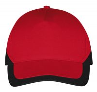 Бейсболка Booster, красная с черным, изображение 2