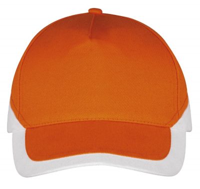Бейсболка Booster, оранжевая с белым, изображение 2