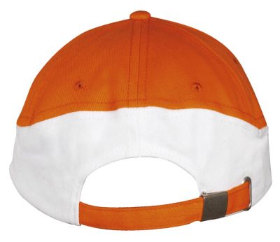Бейсболка Booster, оранжевая с белым, изображение 3