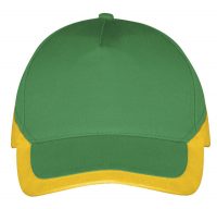 Бейсболка Booster, ярко-зеленая с желтым, изображение 2