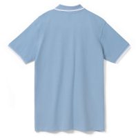 Рубашка поло мужская с контрастной отделкой Practice 270, голубой/белый, изображение 2
