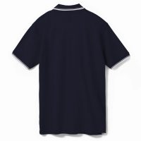 Рубашка поло мужская с контрастной отделкой Practice 270, темно-синий/белый, изображение 2
