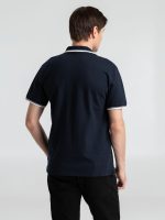 Рубашка поло мужская с контрастной отделкой Practice 270, темно-синий/белый, изображение 5