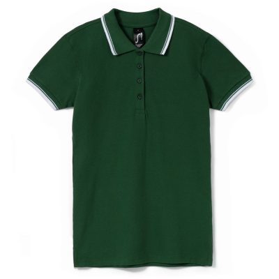 Рубашка поло женская Practice Women 270, зеленая с белым, изображение 1