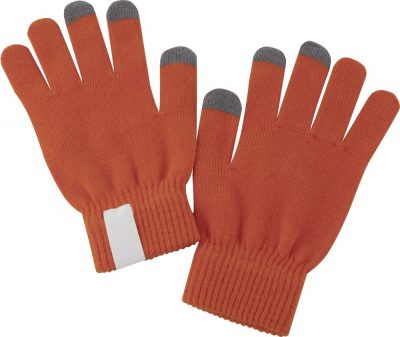 Сенсорные перчатки Scroll, оранжевые, изображение 1