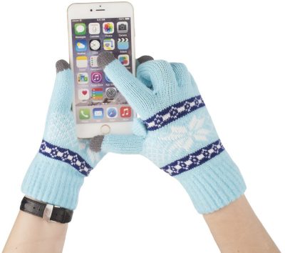 Сенсорные перчатки Snowflake, голубые, изображение 2