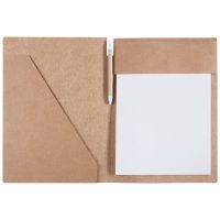 Папка Fact-Folder формата А4 c блокнотом, крафт, изображение 1