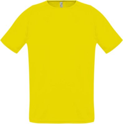 Футболка унисекс Sporty 140, лимонно-желтая, изображение 1