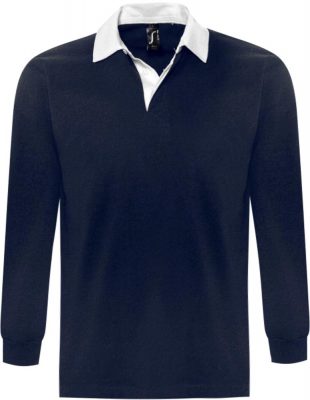 Рубашка поло мужская с длинным рукавом Pack 280 темно-синяя, изображение 1