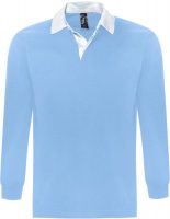 Рубашка поло мужская с длинным рукавом Pack 280 голубая, изображение 1