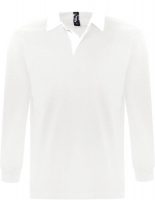 Рубашка поло мужская с длинным рукавом Pack 280 белая, изображение 1
