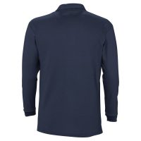 Рубашка поло мужская с длинным рукавом Winter II 210 темно-синяя, изображение 2