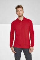 Рубашка поло мужская с длинным рукавом Winter II 210 красная, изображение 5