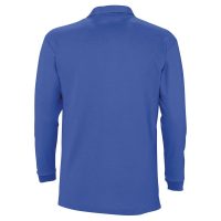 Рубашка поло мужская с длинным рукавом Winter II 210 ярко-синяя, изображение 2