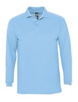 Рубашка поло мужская с длинным рукавом Winter II 210 голубая, изображение 1
