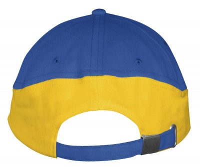 Бейсболка Booster, ярко-синяя с желтым, изображение 3