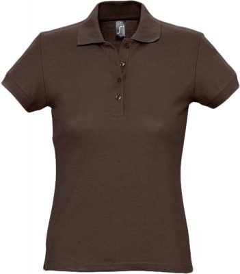Рубашка поло женская Passion 170, шоколадно-коричневая, изображение 1