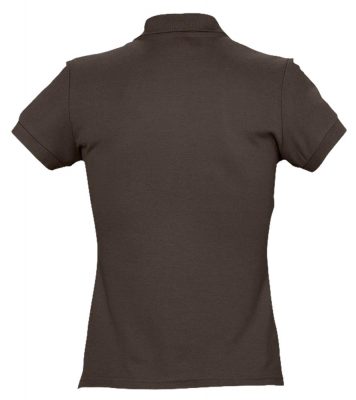 Рубашка поло женская Passion 170, шоколадно-коричневая, изображение 2