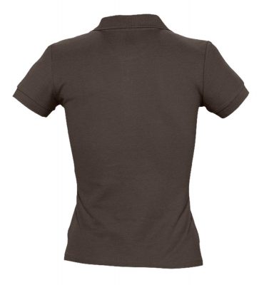 Рубашка поло женская People 210, шоколадно-коричневая, изображение 2