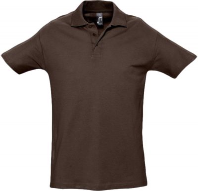 Рубашка поло мужская Spring 210, шоколадно-коричневая, изображение 1