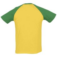 Футболка мужская двухцветная Funky 150, желтая с зеленым, изображение 2