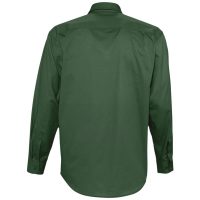 Рубашка мужская с длинным рукавом Bel Air, темно-зеленая, изображение 2