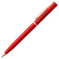 Ручка шариковая Euro Gold, красная, изображение 2