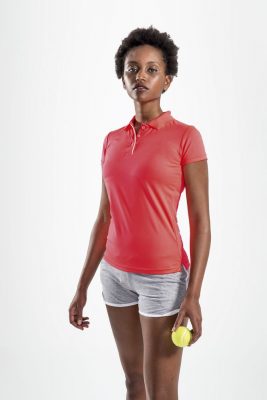 Рубашка поло женская Performer Women неоново-коралловая, изображение 4