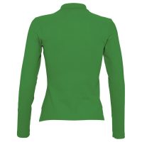 Рубашка поло женская с длинным рукавом Podium ярко-зеленая, изображение 2