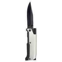 Нож складной с фонариком и огнивом Ster, серый, изображение 1
