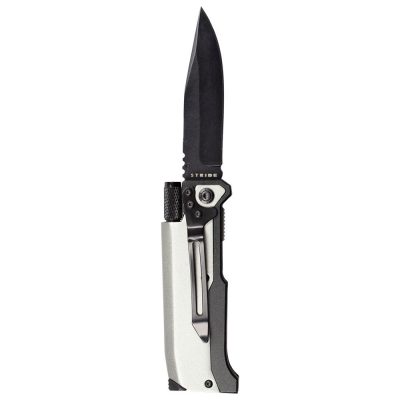 Нож складной с фонариком и огнивом Ster, серый, изображение 2