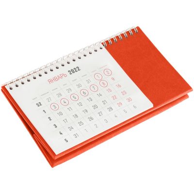 Календарь настольный Brand, оранжевый, изображение 3