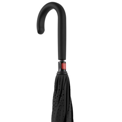Зонт наоборот Unit Style, трость, черный, изображение 5