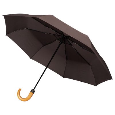 Складной зонт Unit Classic, коричневый, изображение 1