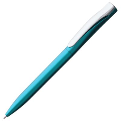 Ручка шариковая Pin Silver, голубой металлик, изображение 1