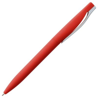 Ручка шариковая Pin Soft Touch, красная, изображение 3