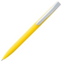 Ручка шариковая Pin Soft Touch, желтая, изображение 2