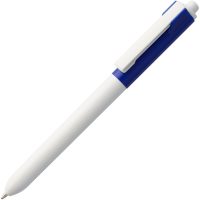 Ручка шариковая Hint Special, белая с синим, изображение 1