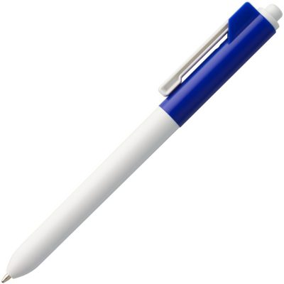 Ручка шариковая Hint Special, белая с синим, изображение 2